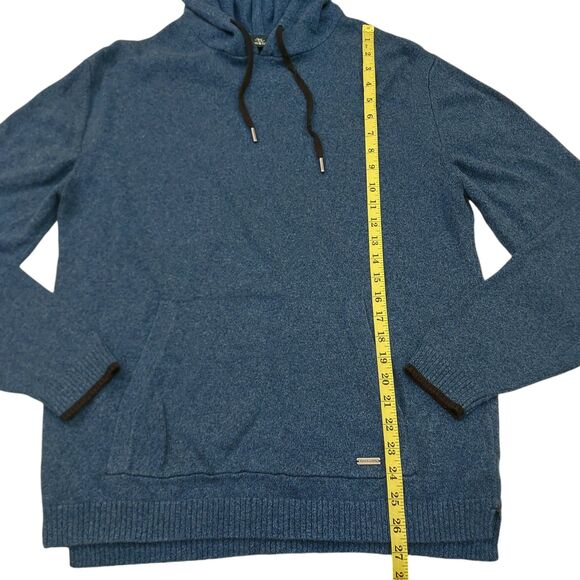Rodd & Gunn Knit Kingsley Park Pullover Hoodie Mens Large Blue Cotton Soft - Picture 6 of 10